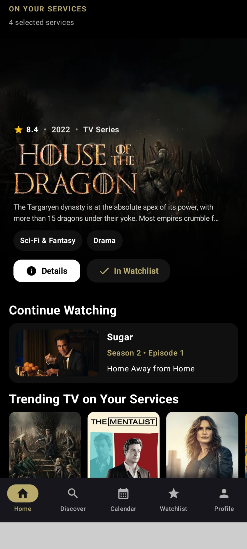 Agora Watch home screen